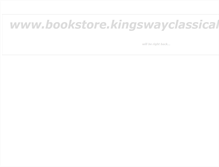Tablet Screenshot of bookstore.kingswayclassicalacademy.com
